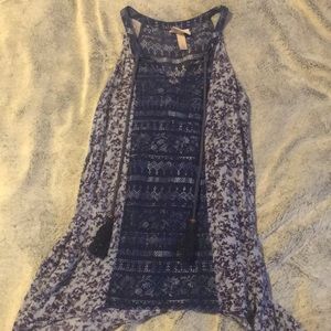 💙 Tank with tassels